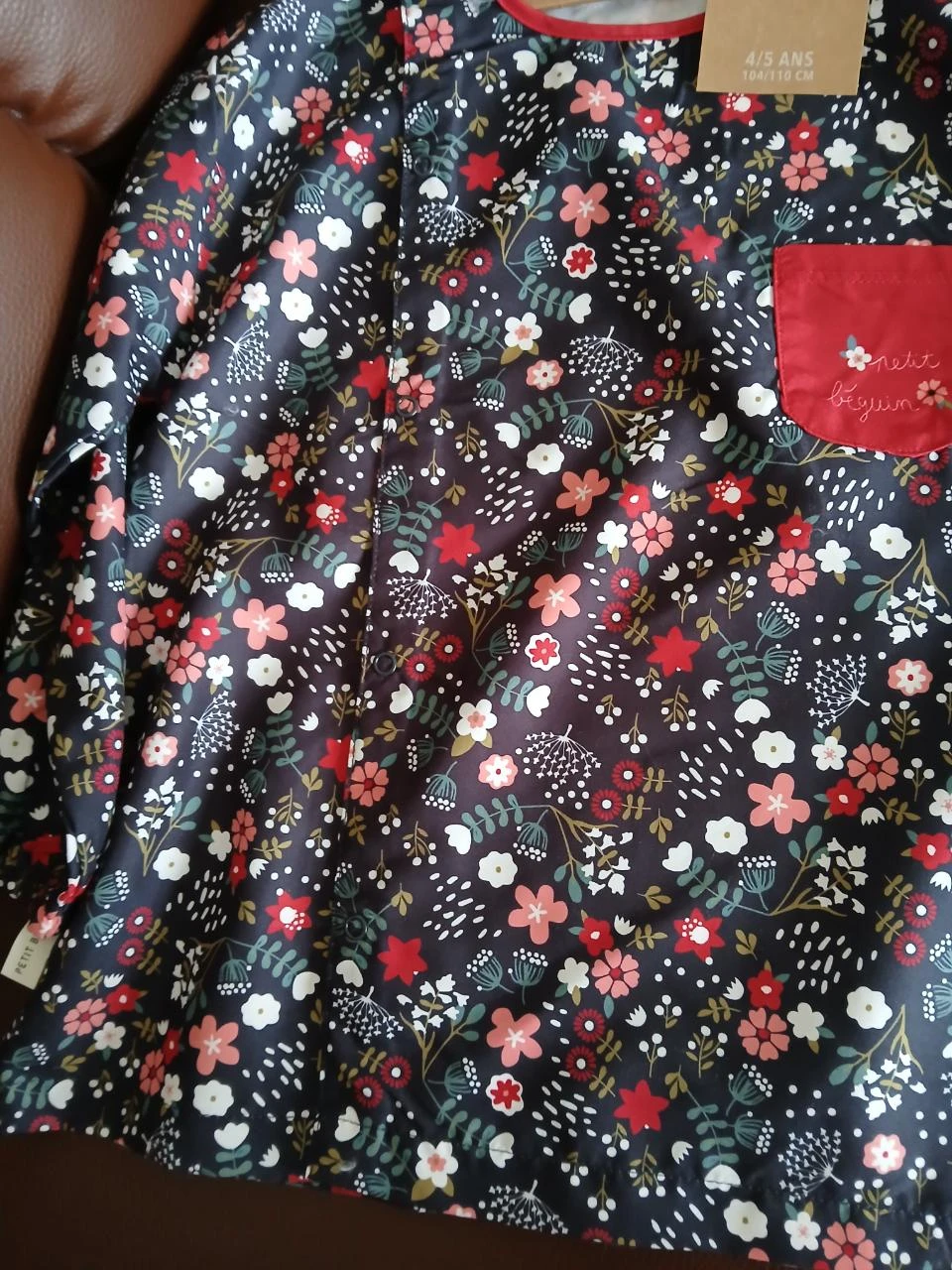 blouse tablier peinture fille petit beguin 104/110 cm 4/5 ans – photo 2